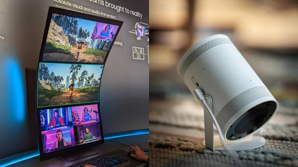 CES 2022: Samsung Odyssey Ark 55-Inch Curved Monitor, Freestyle Projector Unveiled