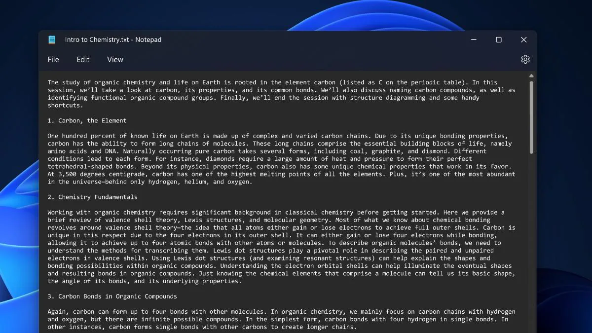 Microsoft Testing Notepad With Dark Mode, Multi-Level Undo Feature on Windows 11