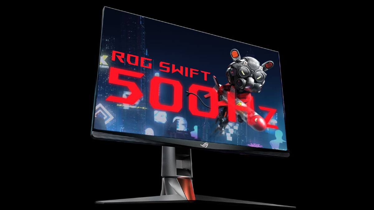 Asus ROG Swift 500Hz Gaming Monitor With 24.1-Inch Display, Esports Vibrance Mode Launched