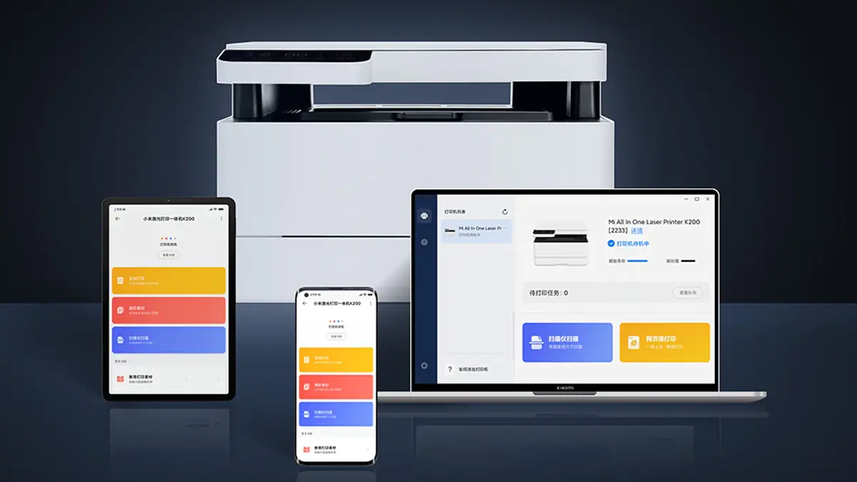 Xiaomi K200 All-in-One Laser Printer With NFC, Drag-and-Drop Functionality Launched
